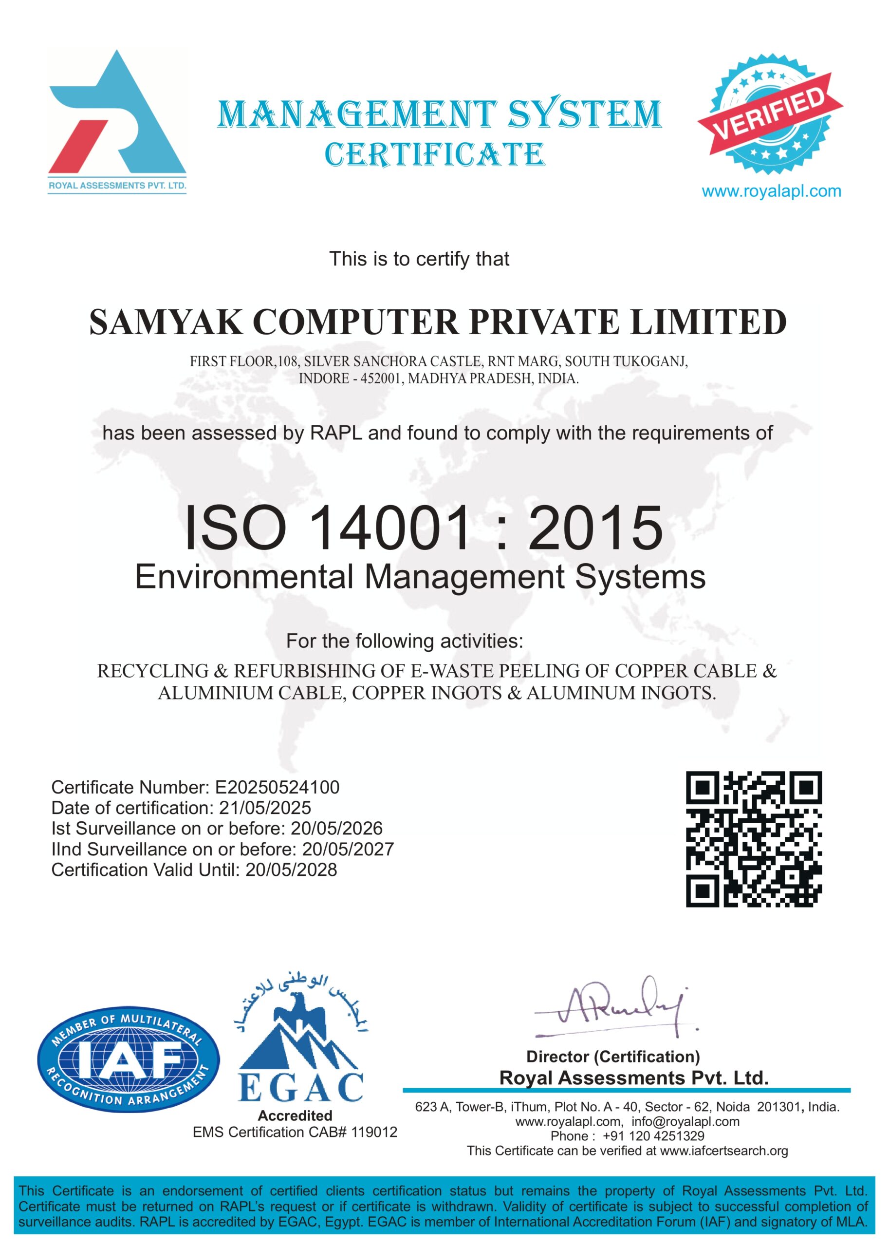 SCPL ISO14001 EMS